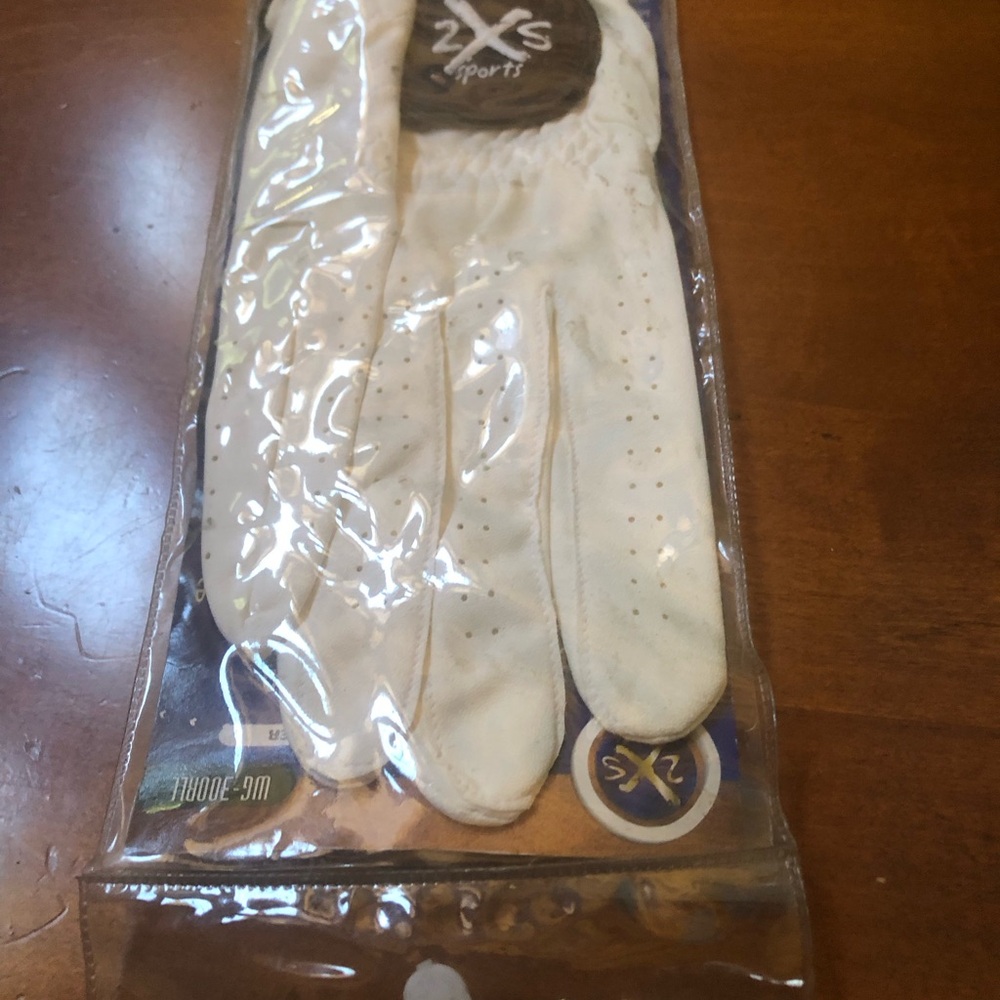 2XS Sports White Golf Glove (Left Hand) Large